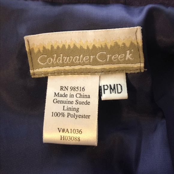 Coldwater Creek Purple Suede Jacket - Picture 3 of 4